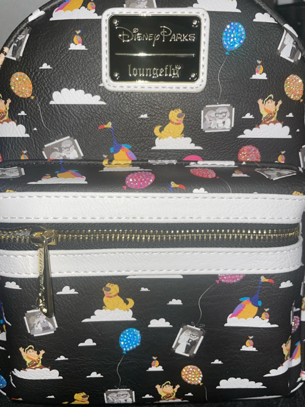 Bedazzled Disney Pixar “Up” All Over Print Mini Backpack by Loungefly – NWT